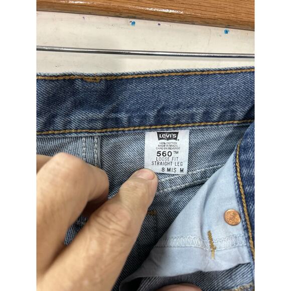 Vintage Levis 560 Womens Sz 8 MIS M Mom Jeans Loose Fit Straight Leg High Rise‎ - Picture 9 of 15